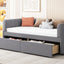 Upholstered Daybed With Ergonomic Design Backrest