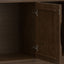 Harper - 3 Door Sideboard Buffet / Storage Cabinet - Walnut Brown