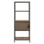 Darley - 3 Shelf Bookcase With Storage Cabinet - Gray