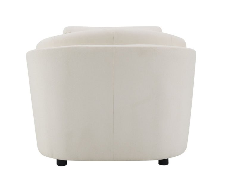 Mariko - Silla de lino con 1 cojín decorativo - Beige