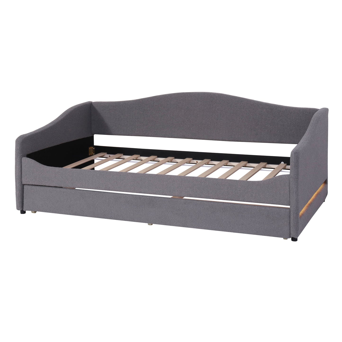 Design Upholstered Daybed With Light And Trundle