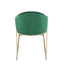 Modern Upholstered Dining Chair With Frame And