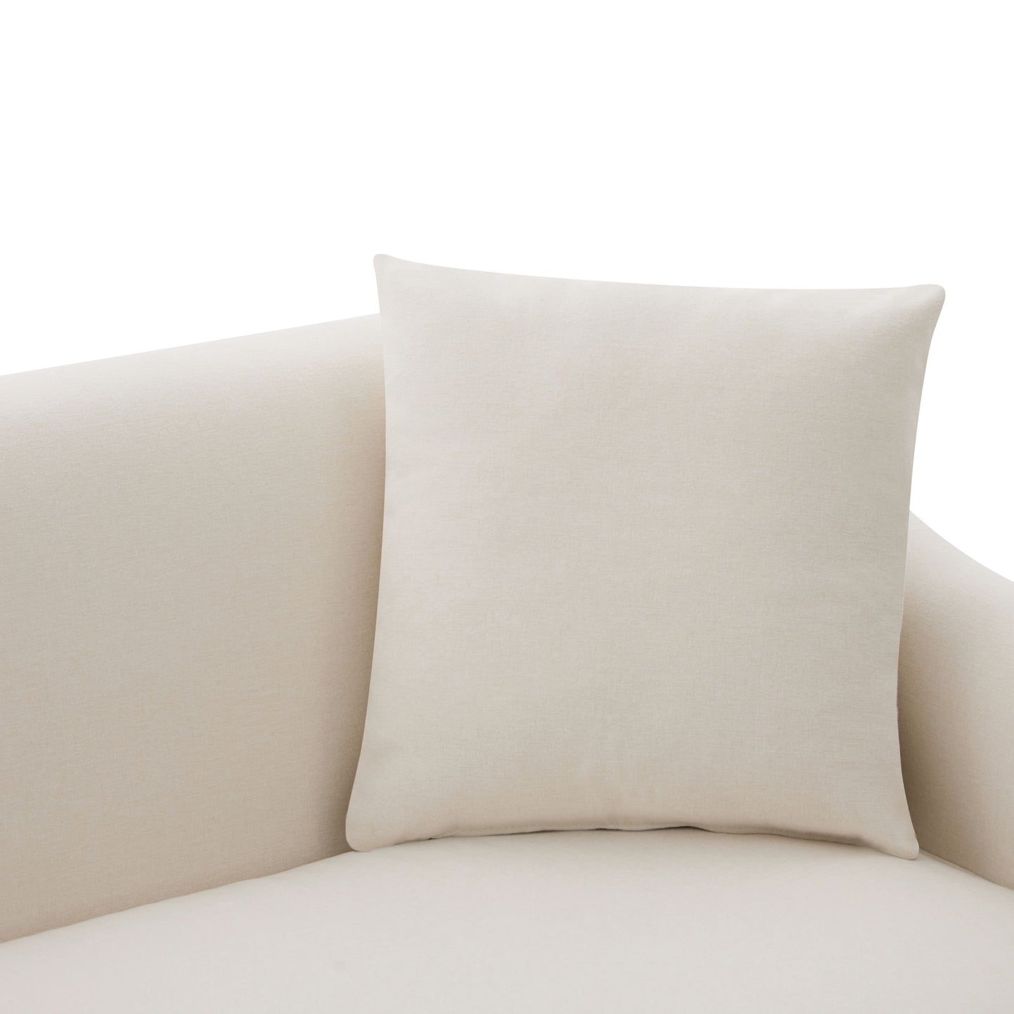 3 Seater Sofa With Wrap Around Armrests And Throw Pillows