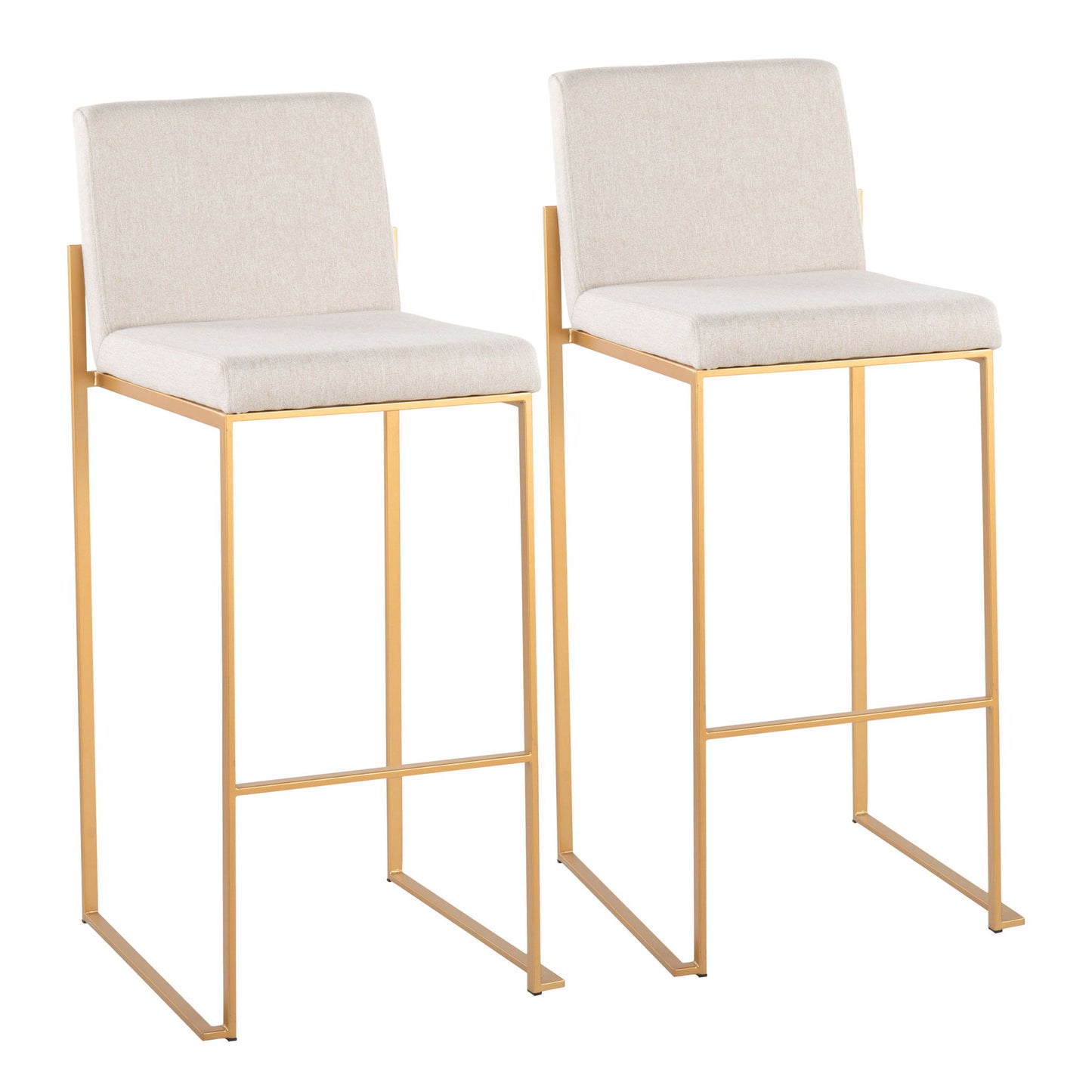 Fuji - Contemporary Design High Back Barstool
