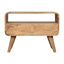 Mini Curved Media Unit - Oak