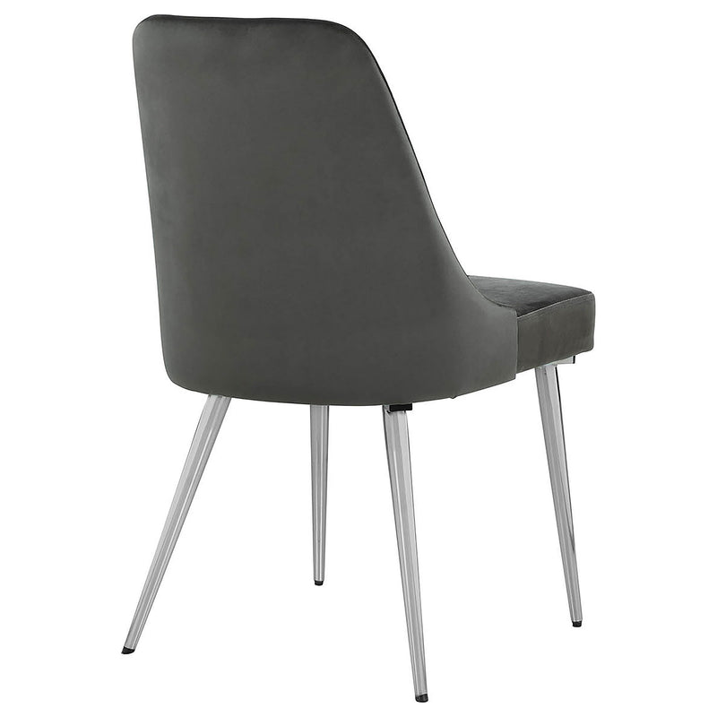 Side Chairs Upholstered With Tapered Legs (Set of 2)