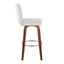 Henry - Contemporary Fixed Height Barstool With Swivel With Round Footrest (Set of 2)