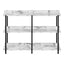Accent Console Table For Entryway, 3 Tier Design