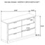 Sophia - 6 Drawer Dresser