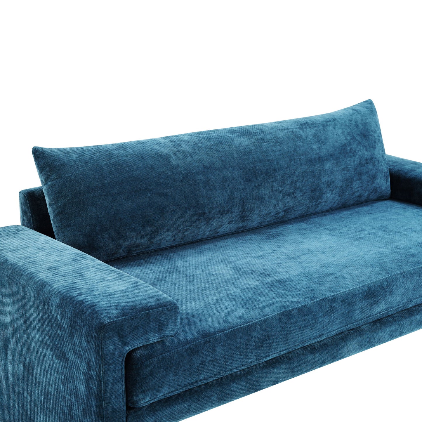 Upholstered 3 Seater Sofa With Wide Armrests