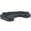 Modular Cloud Sectional Sofa Set, U-Shaped Upholstered Couch With Deep Seat