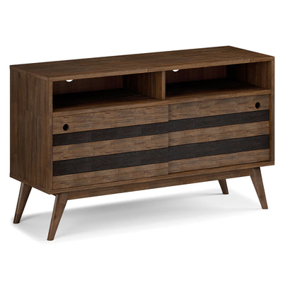 Clarkson - TV Stand - Rustic Natural Aged Brown