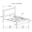 Sophia - Panel Bed With LED Headboard
