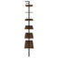 Christy - Owens - 6 Shelf Wall Bookshelf - Walnut
