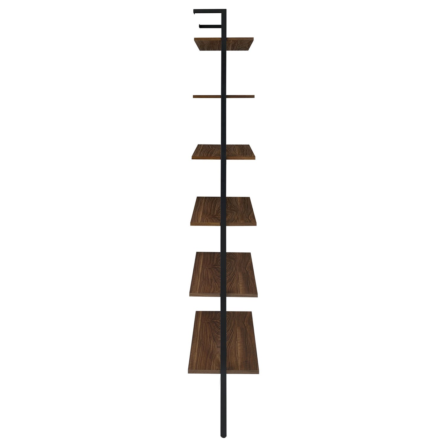 Christy - Owens - 6 Shelf Wall Bookshelf - Walnut