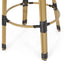 Outdoor Rattan And Aluminum French Barstools (Set of 2)