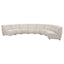 Sycamore - 8 Piece Upholstered Sectional Sofa With Curved Design - Ivory