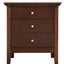 Hammond - 3 Drawer Nightstand - Cappuccino