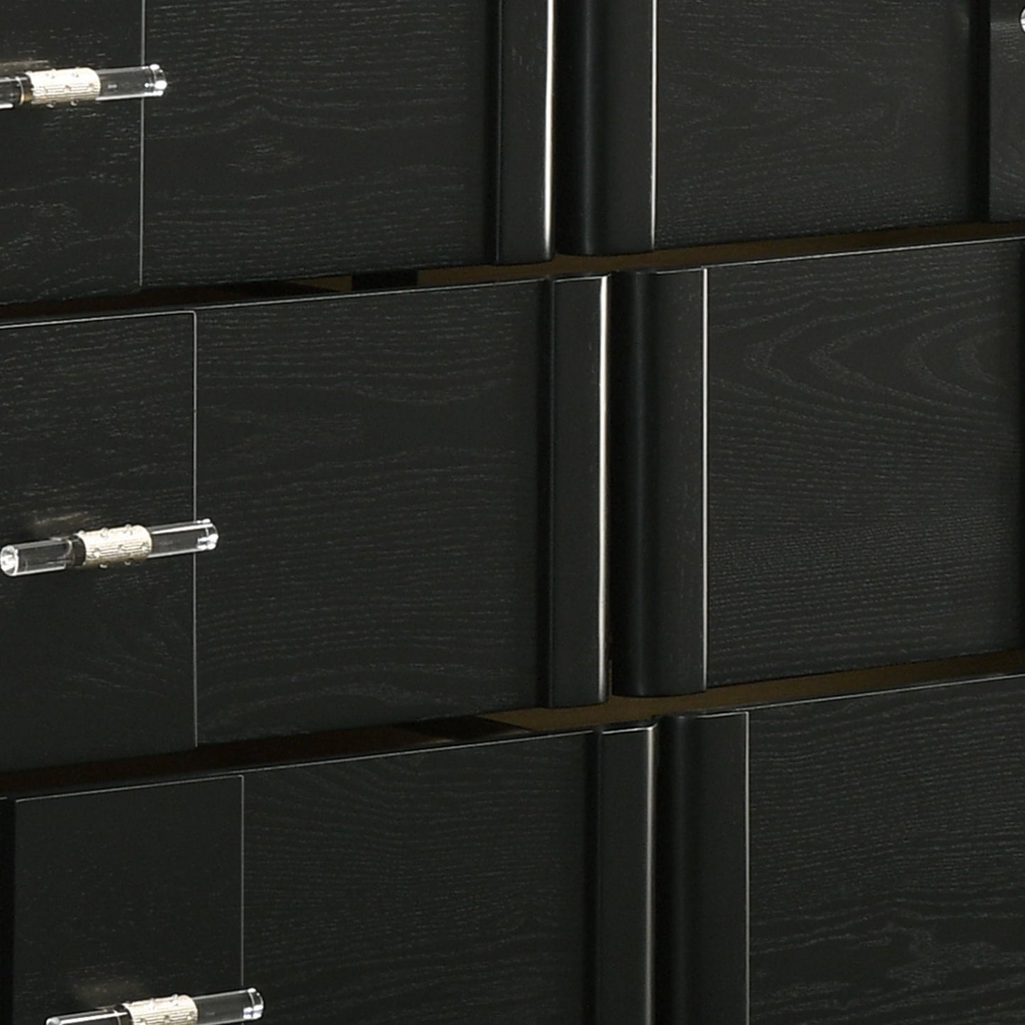 Opel - 6 Drawer Dresser - Black