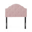 Flanner - Contemporary Fabric Upholstered Twin Headboard - Blush