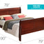 Panel Sleigh Bed