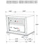 Barzini - 2 Drawer Nightstand Storage - White