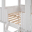 Bunk Bed With Roof, Window, Guardrail, Ladder