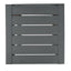 Aluminum Outdoor C - Shaped Side Table For Patio