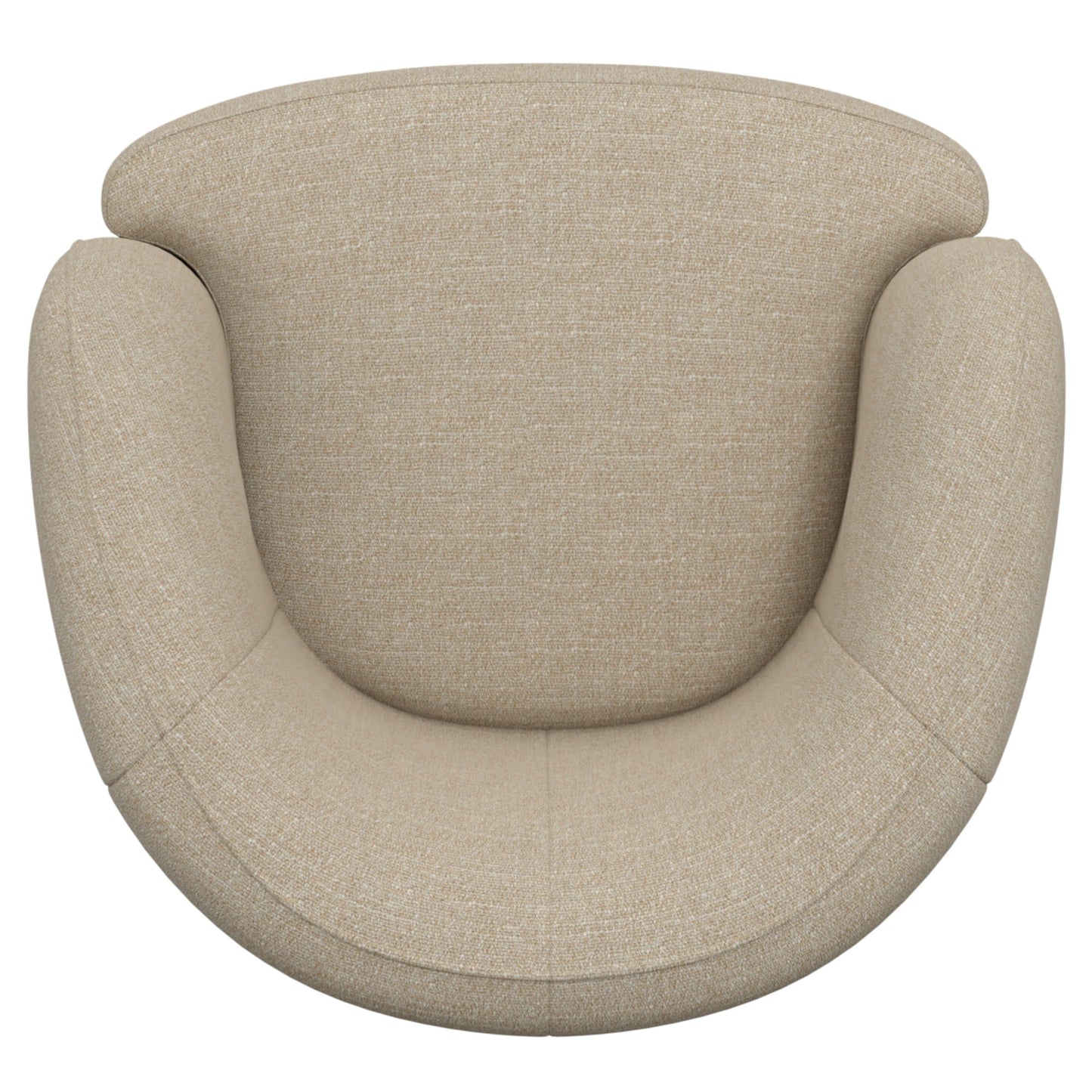 Swivel Accent Chair With Sculptural Base