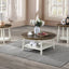 Flaherty - 3 Piece Occasional Set (1 Coffee & 2 End Tables) - Brown / White