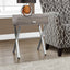 Accent Side X Table, Storage Drawer, Contemporary & Modern