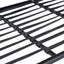 4 Piece Outdoor Patio Furniture Set, Metal Chairs With Woven Rope U Shaped Backrest