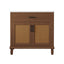 Bathroom Vanity With Ceramic Sink, Modern Free Standing Cabinet With Soft Close Drawers