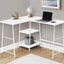 Computer Desk, Home Office, Corner, Storage Shelves, L Shape, Work, Laptop, Contemporary, Modern - Base
