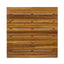 Outdoor Coffee Table With Slat Top And Metal Legs - Teak