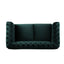 Chesterfield Loveseat Sofa, 2 Person Rolled Arm Upholstered Couch