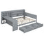 Daybed With 3 Drawers USB Ports And Desk