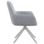 Flare - Arm Side Dining Chair With Tufting - Gray