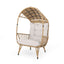 Outdoor Wicker Standing Basket Chair With Cushion
