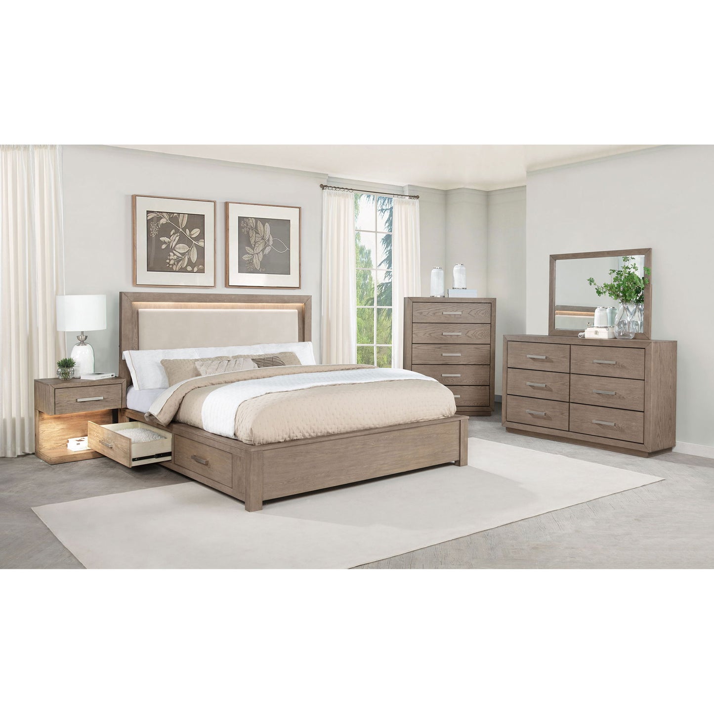 Gibbons - 6 Drawer Dresser With Ample Storage - Brown