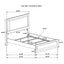 Sophia - Panel Bed With LED Headboard