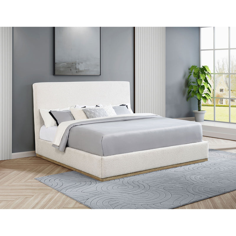 Talbot - Cama Plataforma King Oriental con Cabecero Elevado - Crema