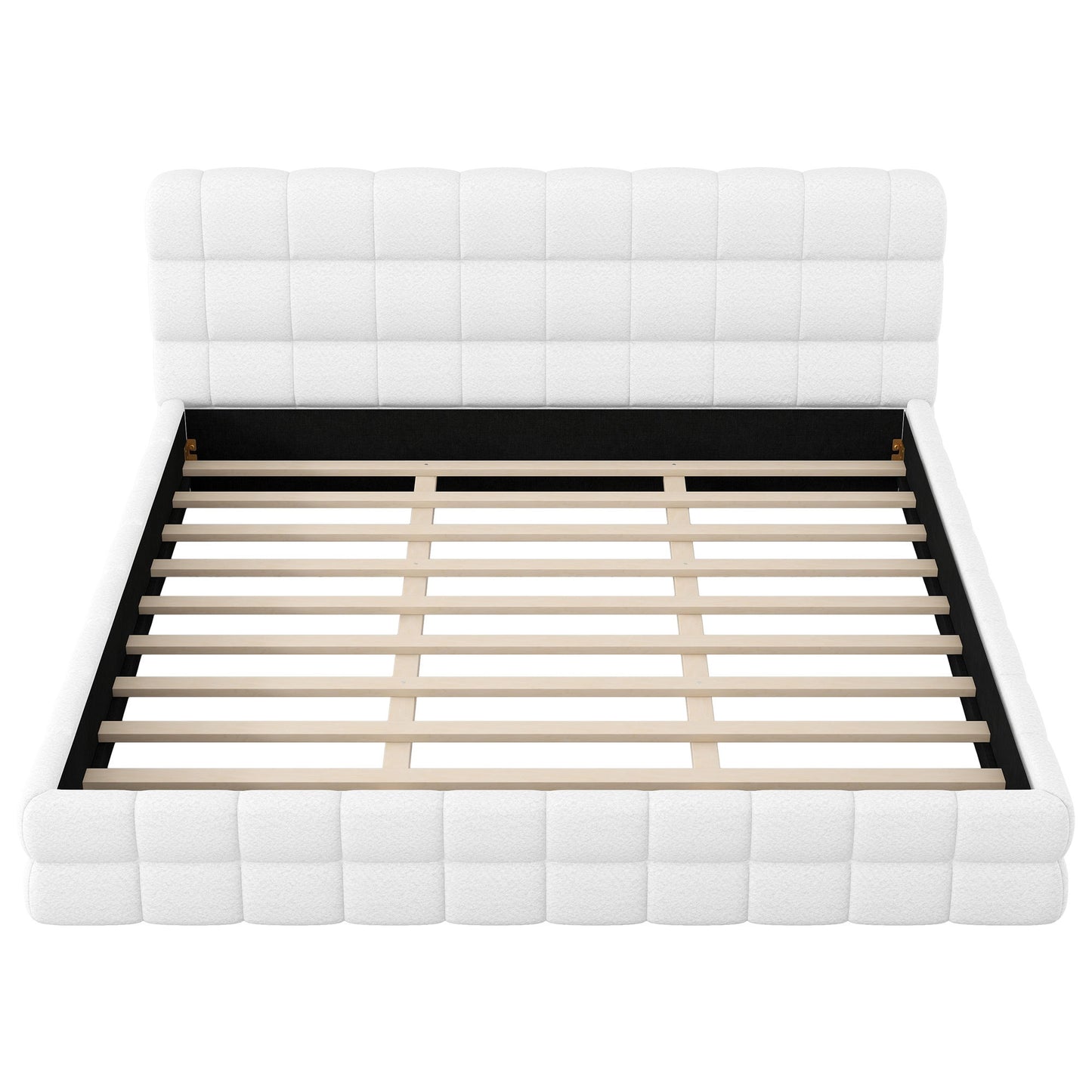 Upholstered Platform Bed With Headboard