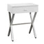 Accent Side X Table, Storage Drawer, Contemporary & Modern