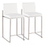 Fuji - Contemporary High Back Counter Stool, Functional Design