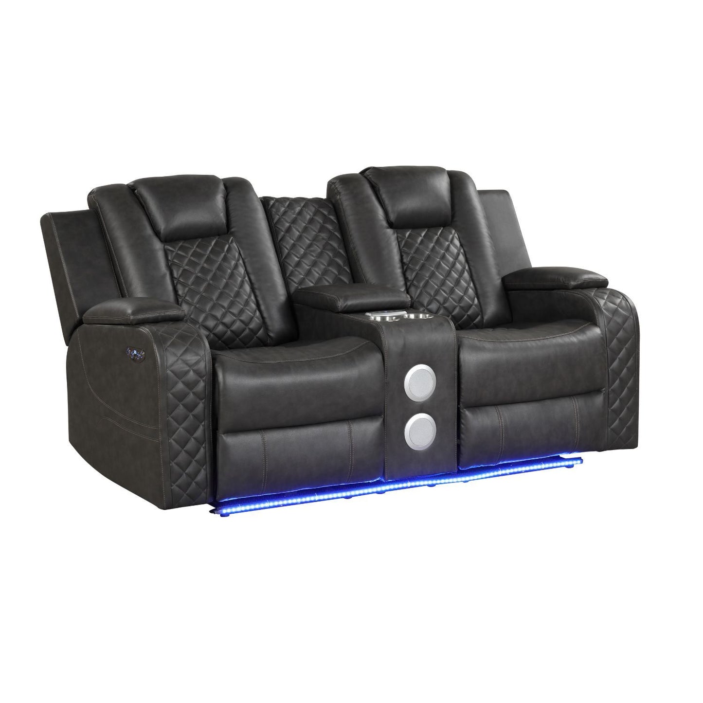 Benz - Power Recliner Set With LED Lighting And USB Charging