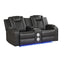 Benz - Power Reclining Loveseat With LED Lighting And Built In USB