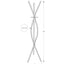 Free Standing Coat Rack 3 Hooks For Entryway