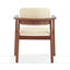Dining Room Chairs, Ideal For Home & Kitchen (Set of 2) - Beige / Dark Walnut