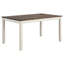 Ebers - 7 Dining Set With 2 Tone Upholstered Chairs - Vanilla White